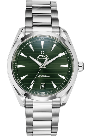 Omega aqua terra green on sale second hand