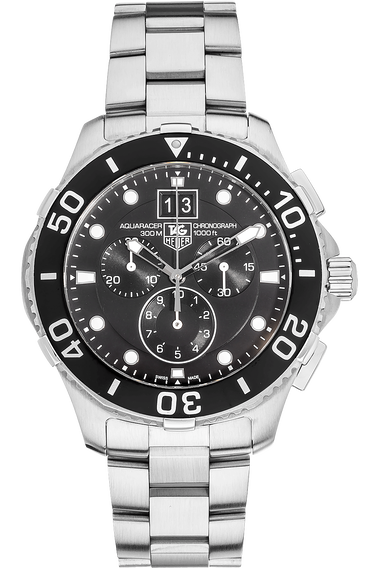 Aquaracer Big Date Chronograph Stainless Steel Quartz