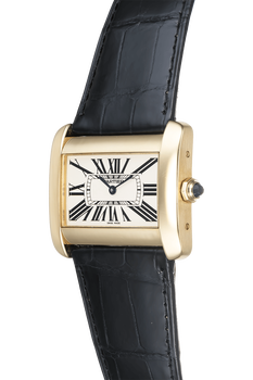 Tank Divan Yellow Gold Quartz