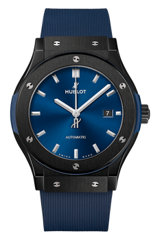 Hublot classic fusion best sale ceramic blue chronograph