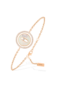 Lucky Move Mother-Of-Pearl PM Bracelet in Pink Gold