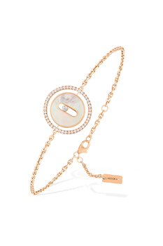 Lucky Move Mother-Of-Pearl PM Bracelet in Pink Gold