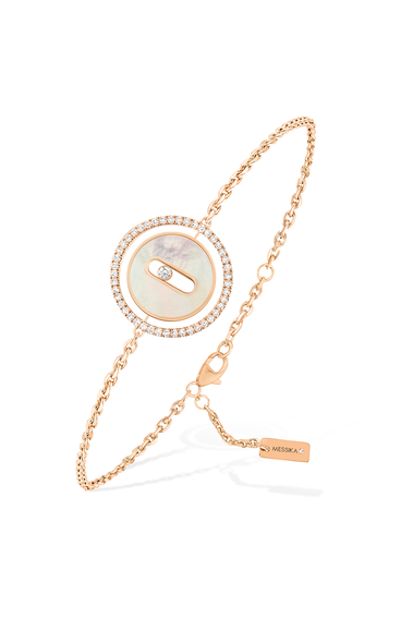 Lucky Move Mother-Of-Pearl PM Bracelet in Pink Gold