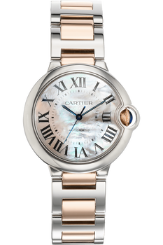 Ballon Bleu Rose Gold and Stainless Steel Automatic