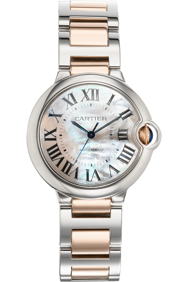 Ballon Bleu Rose Gold and Stainless Steel Automatic