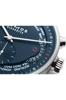 NOMOS Glash tte Z rich World Time Midnight Blue 807