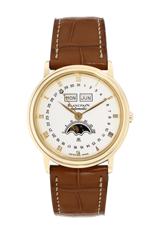 Villeret Triple Calendar Moonphase Yellow Gold Automatic