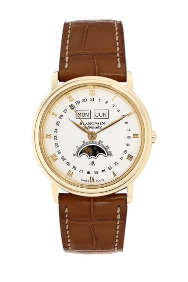 Villeret Triple Calendar Moonphase Yellow Gold Automatic