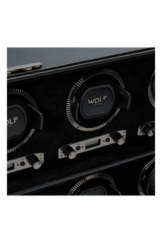 British Racing 8 Piece Watch Winder Black
