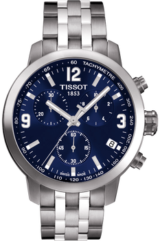 Tissot PRC 200 Men s Blue Chronograph Quartz Sport Watch