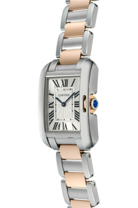 Tank Anglaise Rose Gold and Stainless Steel Quartz