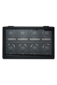 British Racing 8 Piece Watch Winder Black