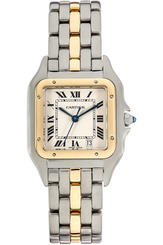 Panth&egrave;re Yellow Gold and Stainless Steel Quartz