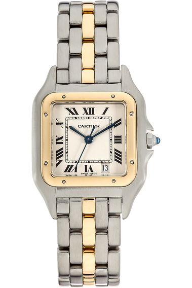 Panth&egrave;re Yellow Gold and Stainless Steel Quartz
