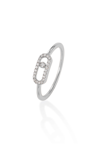 White gold diamond ring Move Uno