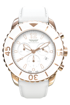 44 mm White &amp; Rose Gold Chronograph