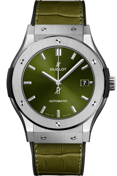 Hublot classic fusion green titanium store