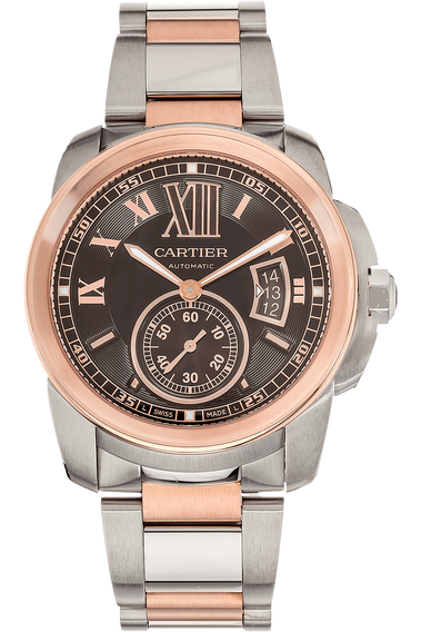 Calibre de Cartier Rose Gold and Stainless Steel Automatic