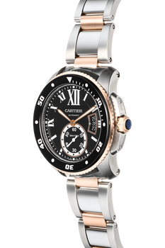 Calibre De Cartier Diver Rose Gold and Stainless Steel Automatic