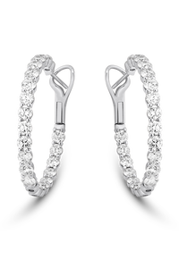 Classics Diamond Hoops