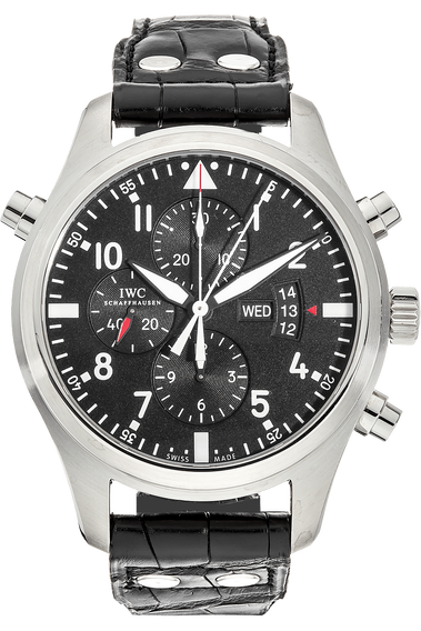 Pilot&#39;s Double Chronograph Stainless Steel Automatic