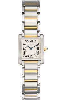 Tank Francaise Yellow Gold and Stainless Steel Quartz