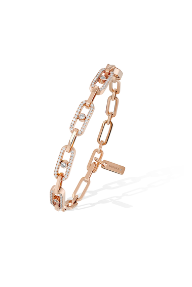 Move Link Multi Bracelet in Pink Gold