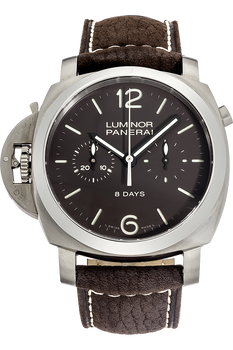 Luminor 1950 Chrono Monopulsante Left-Handed 8 Days Titanium