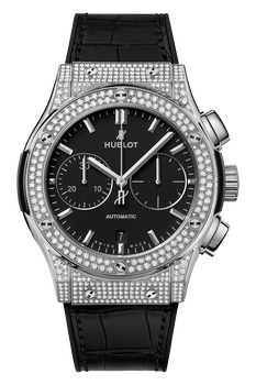 Classic Fusion Chronograph Titanium Pave