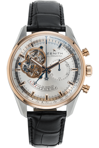 El Primero Open Power Reserve Chronograph Rose Gold and Stainless Steel Automatic