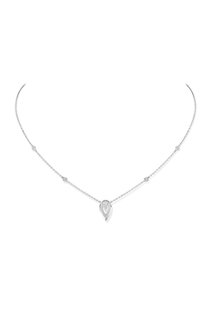 Fiery Pendant 0.10CT in White Gold