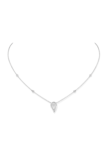 Fiery Pendant 0.10CT in White Gold