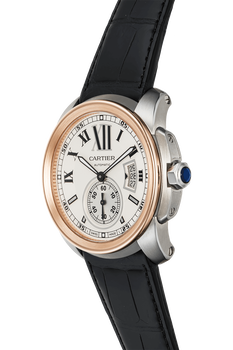 Calibre de Cartier Rose Gold and Stainless Steel Automatic