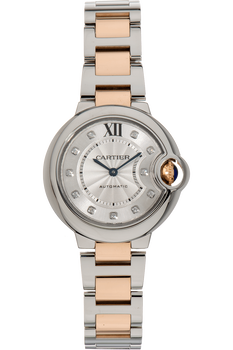 Ballon Bleu Rose Gold and Stainless Steel Automatic