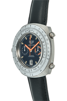 Heuer Calculator Circa 1970&#39;s Stainless Steel Automatic