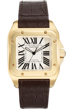 Santos 100 Yellow Gold Automatic