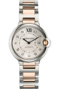 Ballon Bleu Rose Gold and Stainless Steel Automatic