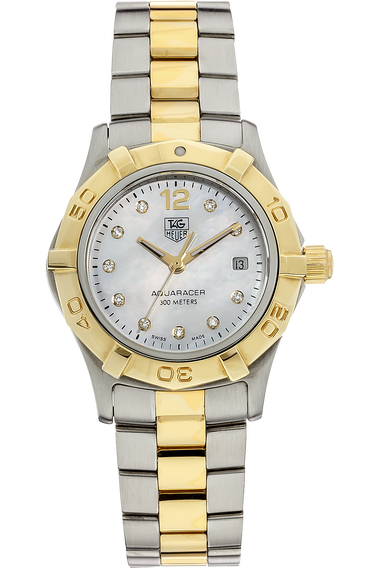 Aquaracer Yellow Gold and Stainless Steel Quartz