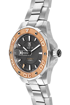 Aquaracer 500M Calibre 5 Rose Gold and Stainless Steel Automatic