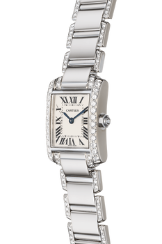 Tank Francaise White Gold Quartz