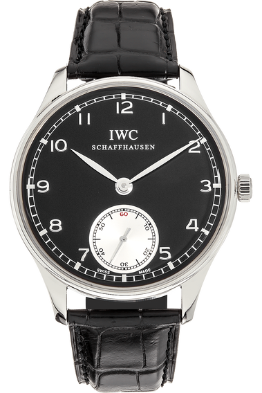 Portuguese Hand Wound Stainless Steel Manual