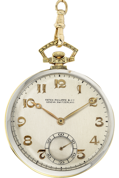 Pocket Watch Circa 1920's Platinum and Yellow Gold Manual
