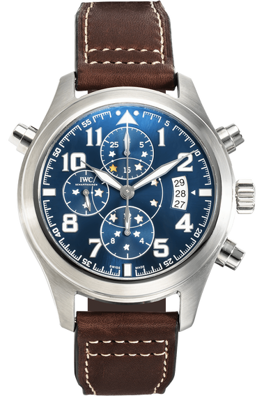Pilot&#39;s Double Chronograph Le Petit Prince Stainless Steel Automatic