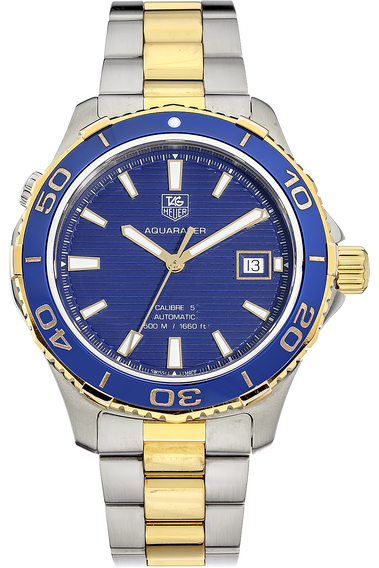 Aquaracer Calibre 5 Yellow Gold and Stainless Steel