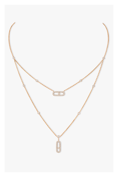 Move Uno Necklace in Pink Gold