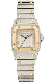 Santos Yellow Gold and Stainless Steel Quartz