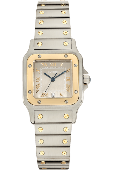 Santos Yellow Gold and Stainless Steel Quartz