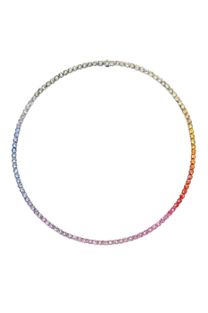 Pastello Rainbow Riviere Necklace