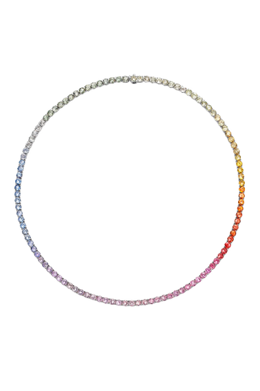 Pastello Rainbow Riviere Necklace