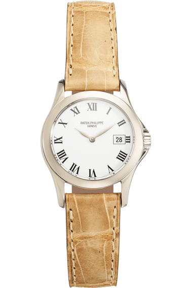 Calatrava Reference 4906 White Gold Quartz